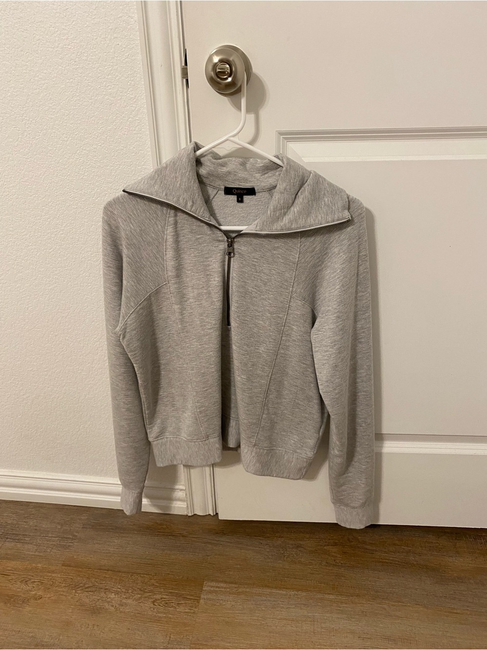 Quince Light Gray SuperSoft Fleece Half Zip - Picture 2 of 6